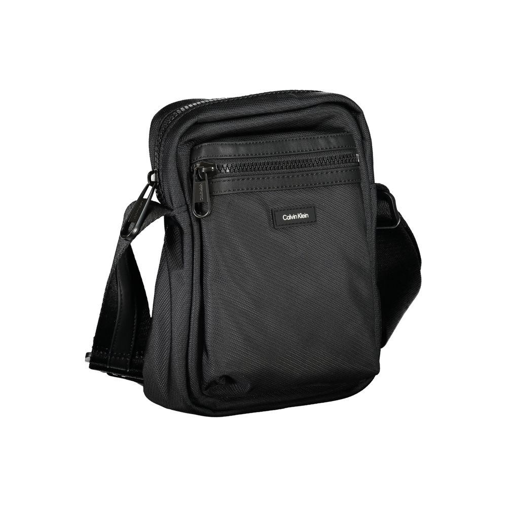 Nero Polyester Mens Shoulder Bag