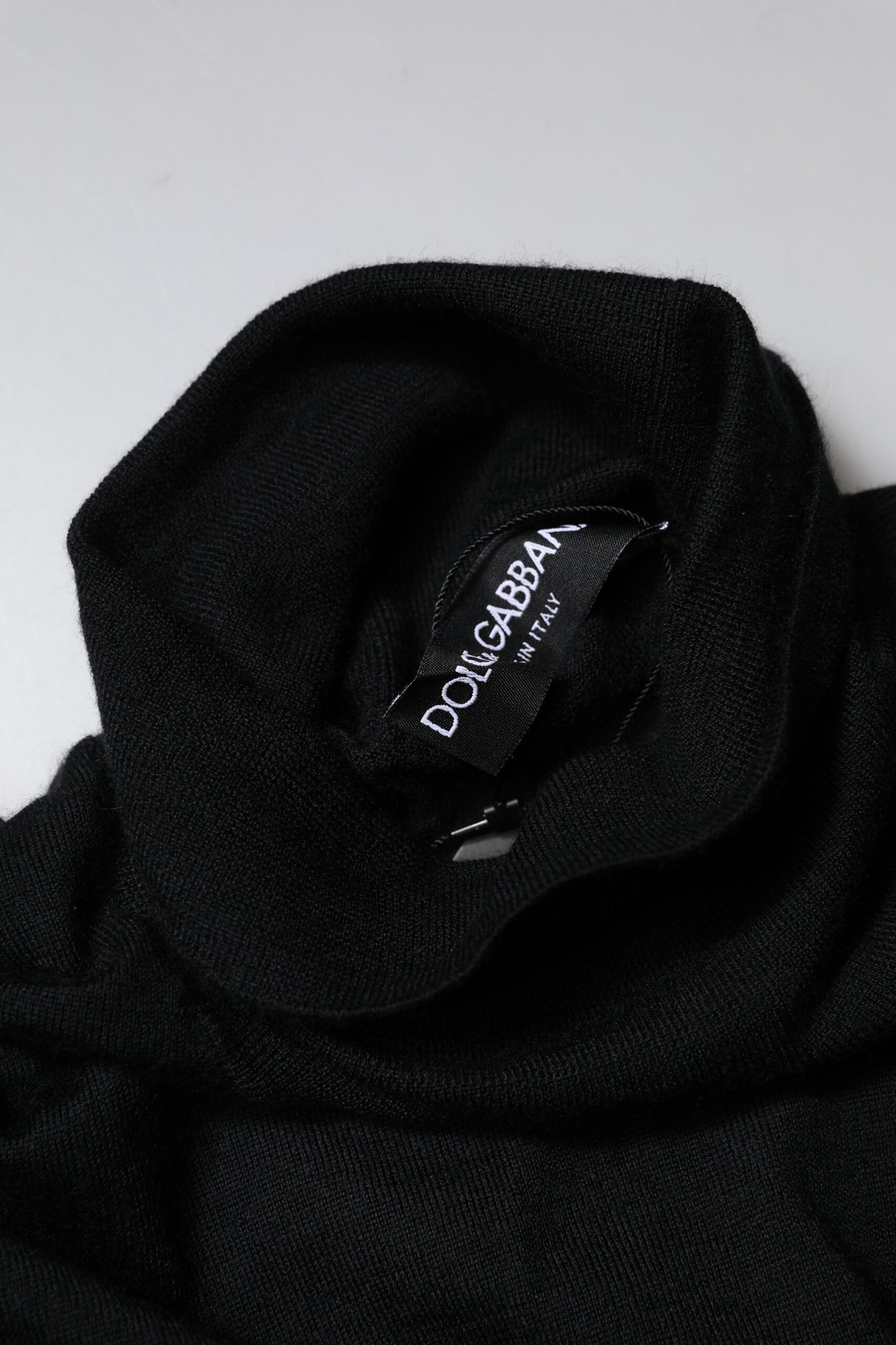 Black Cashmere Knitted Men Pullover Sweater