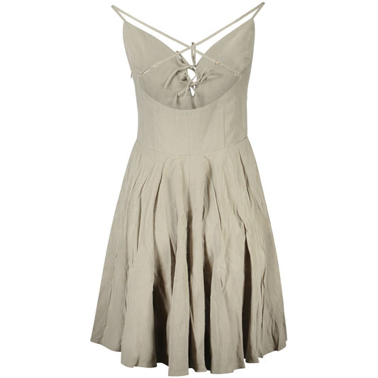 Green Polyester Casual Dress