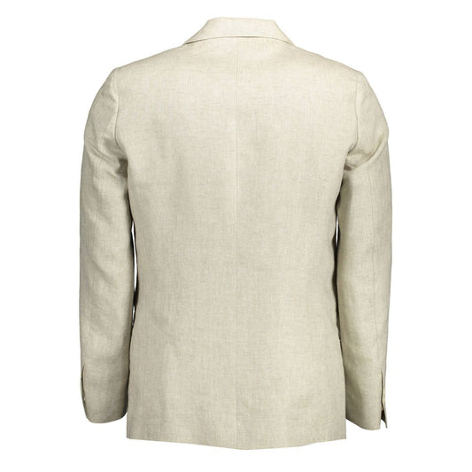 Beige Linen Jackets & Coat