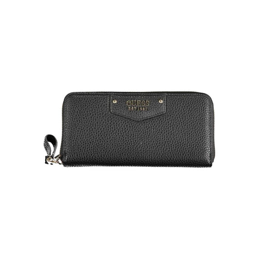 Black Polyurethane Women Wallet