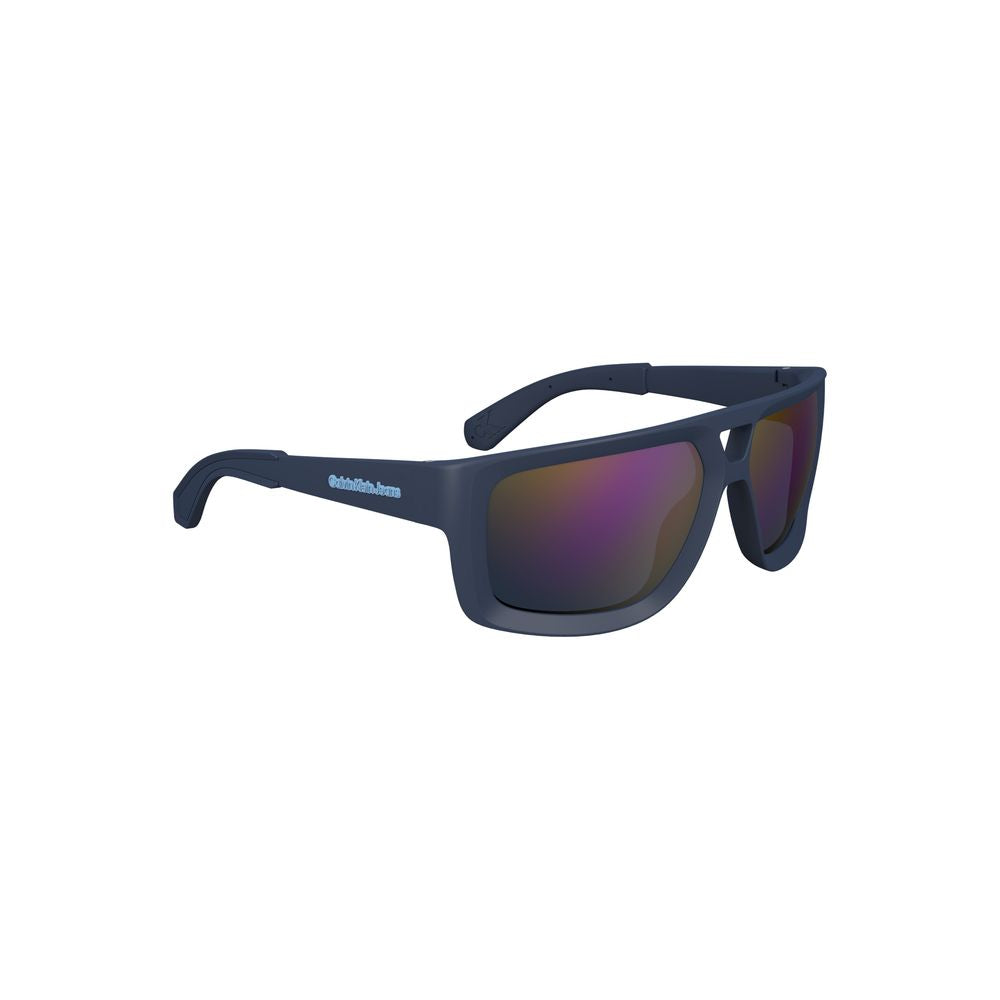 Blue Plastic Men Sunglasses