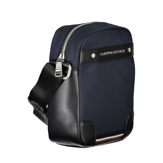 Blue Polyester Men's Shoulder Bag