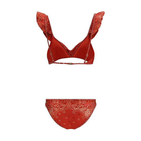 Red Polyamide Bikini