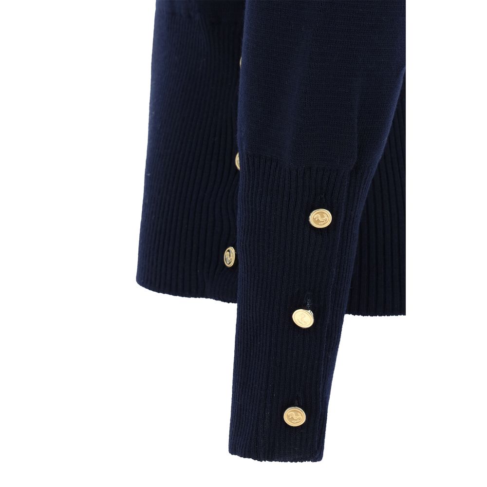 Blue Fleece Wool Sweatshirt