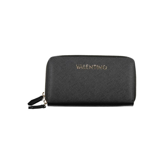 Black Polyurethane Women Wallet