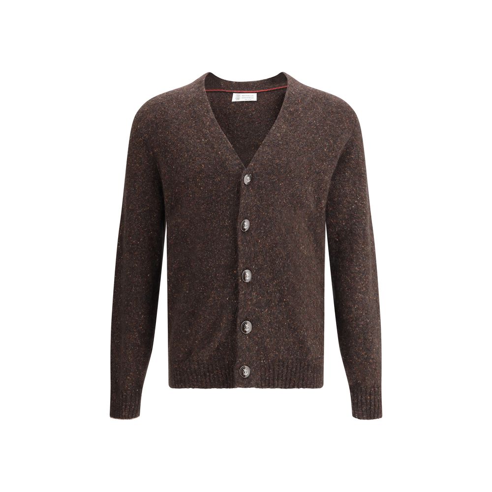 Brown Alpaca Vicugna Pacos Cardigan