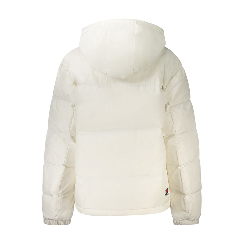 White Polyester Women's Jacket