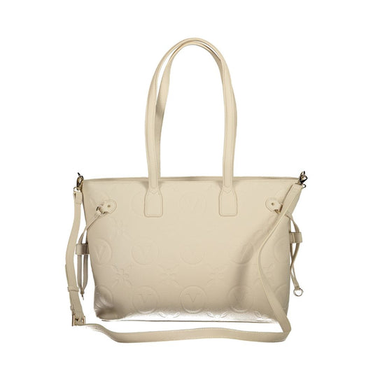 Beige Polyethylene Handbag