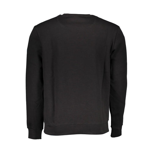 "Black Cotton Men Sweater"