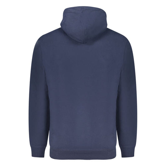 Blue Cotton Men Sweatshirt