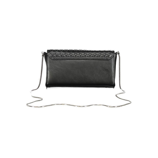 "Black Polyester Women Shoulder Bag"