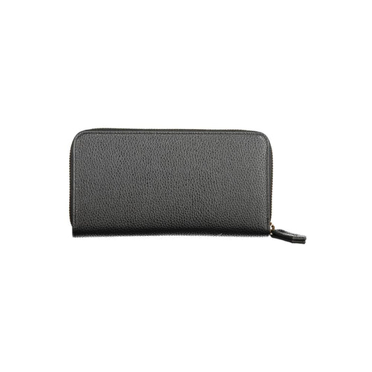 Black Polyurethane Women Wallet