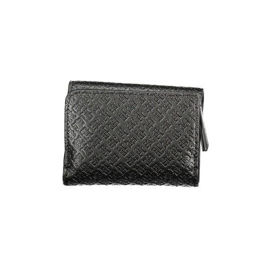Black Polyurethane Women Wallet