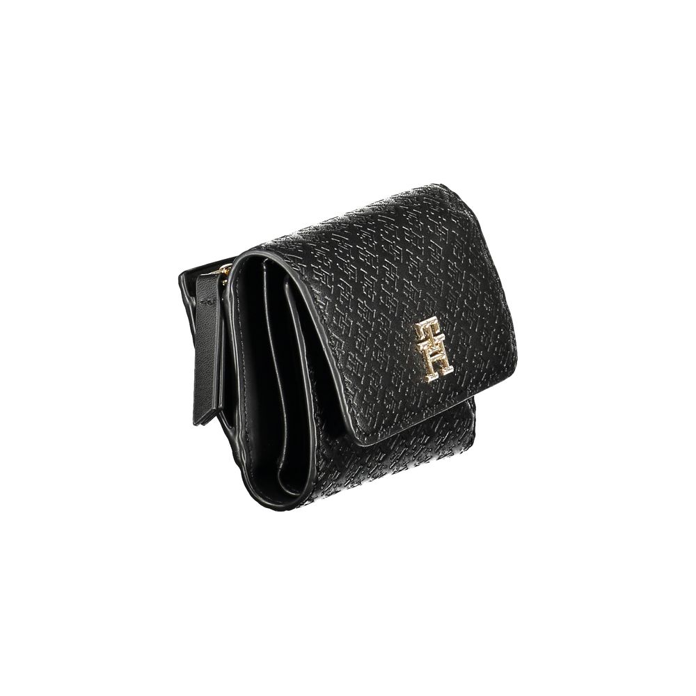 Black Polyurethane Women Wallet