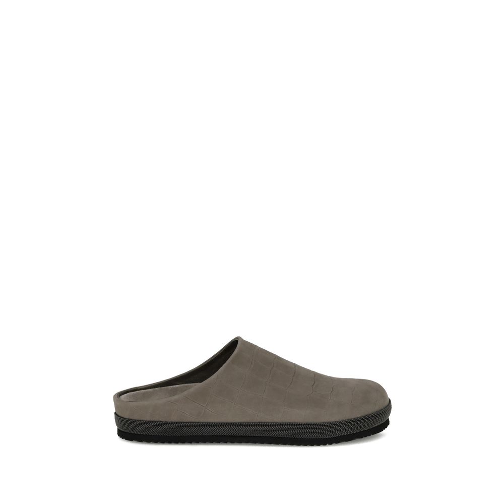 Gray Rubber Mules