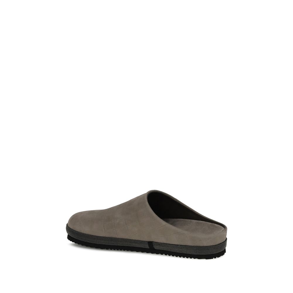 Gray Rubber Mules