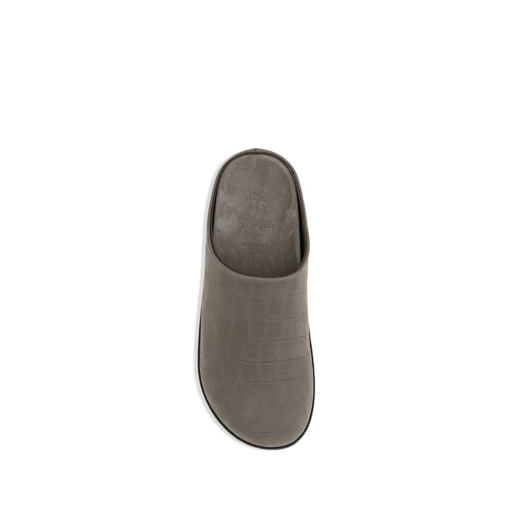 Gray Rubber Mules