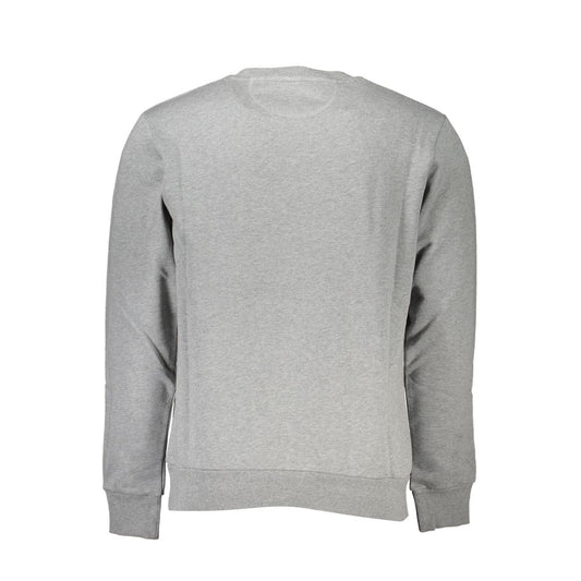 Gray Cotton Men Sweatshirt