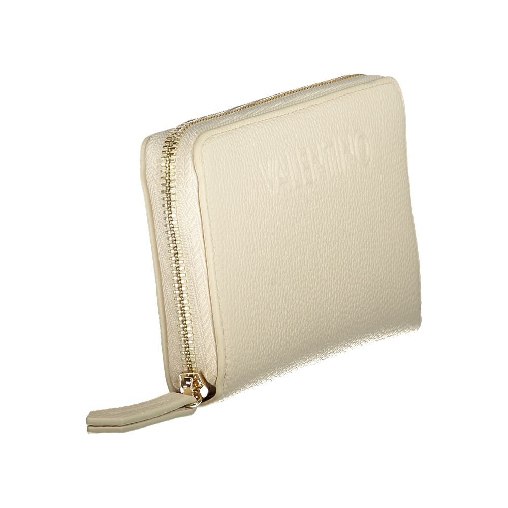 Beige Polyurethane Women Wallet