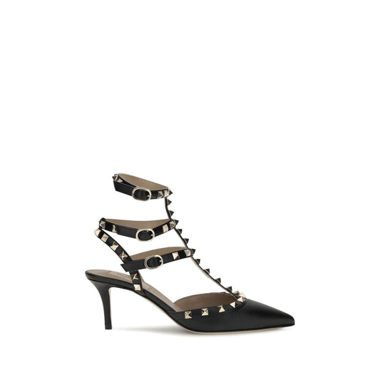 Black Calf Leather Bos Taurus High Heel Pumps