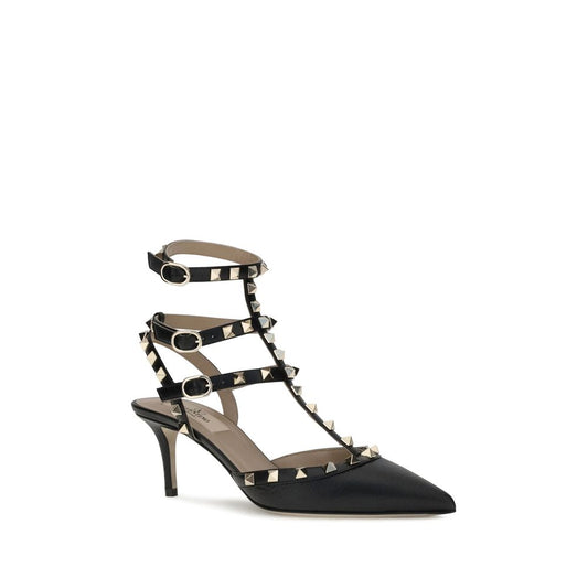 Black Calf Leather Bos Taurus High Heel Pumps