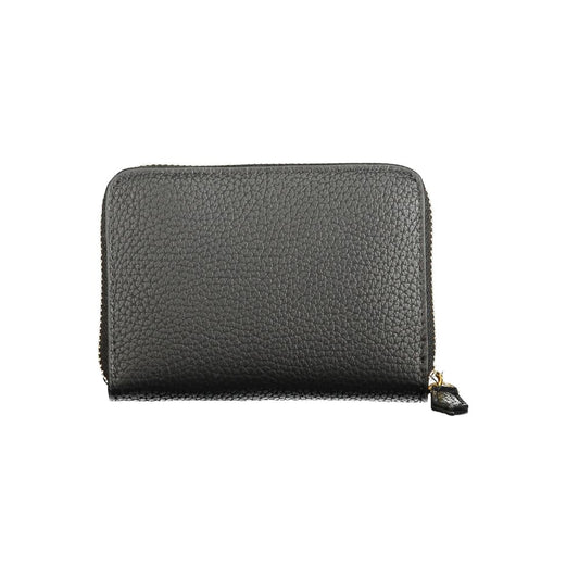 Black Polyurethane Women Wallet