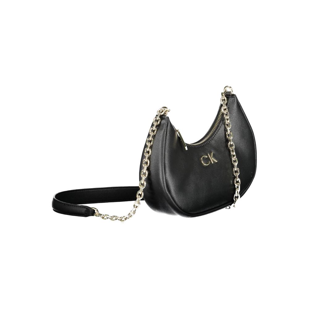 Black Polyester Handbag