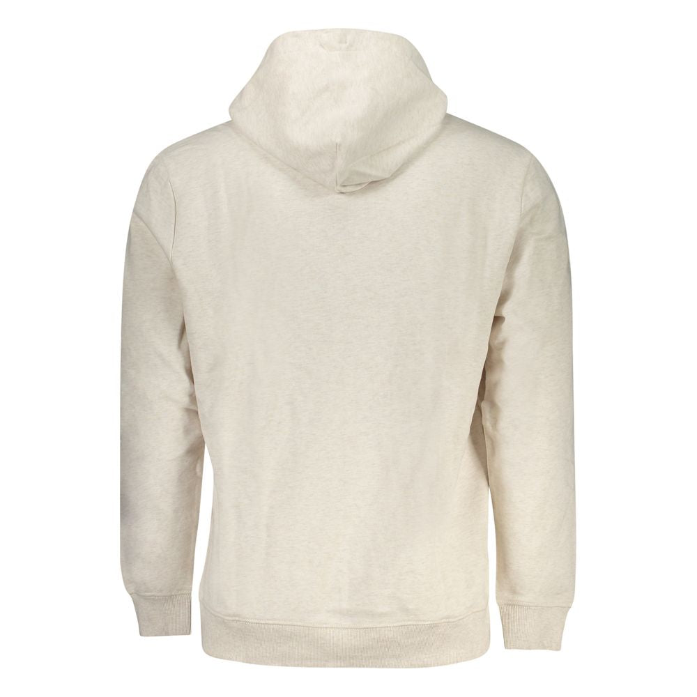 Beige Cotton Men's Hoodie