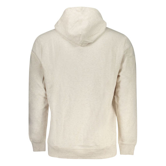 Beige Cotton Men's Hoodie