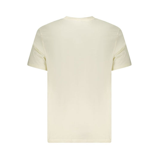 Beige Cotton Men T-Shirt