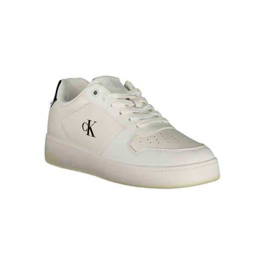 White Polyester Sneaker