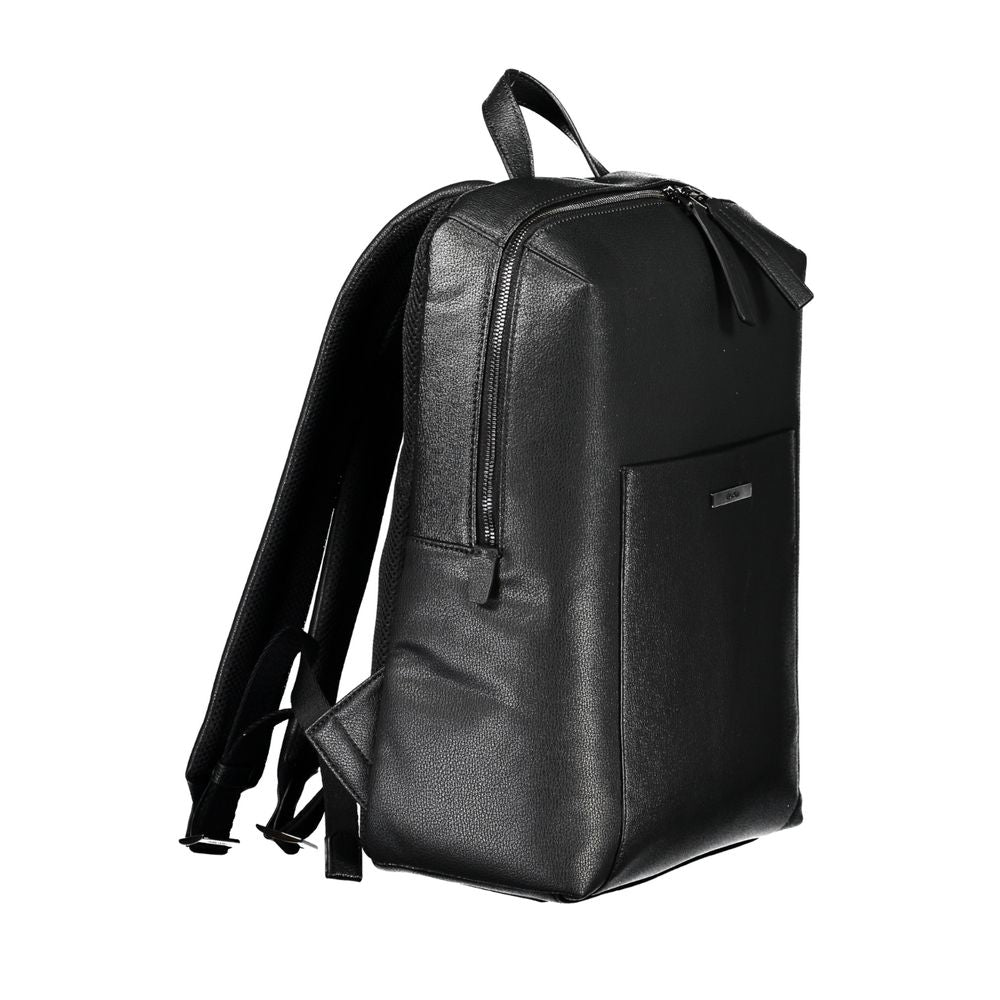 Nero Polyester Men Backpack
