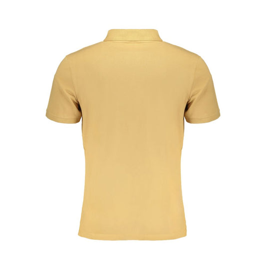 Beige Cotton Men Polo