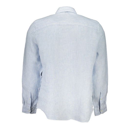 Light Blue Linen Men Shirt