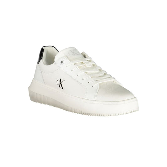 White Polyester Sneaker