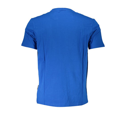 Blu Cotton Men T-Shirt