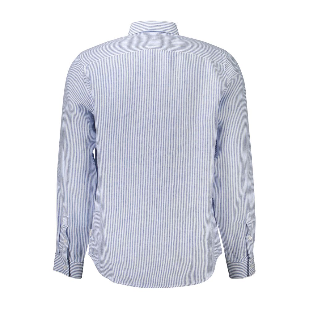 Blu Linen Men Shirt