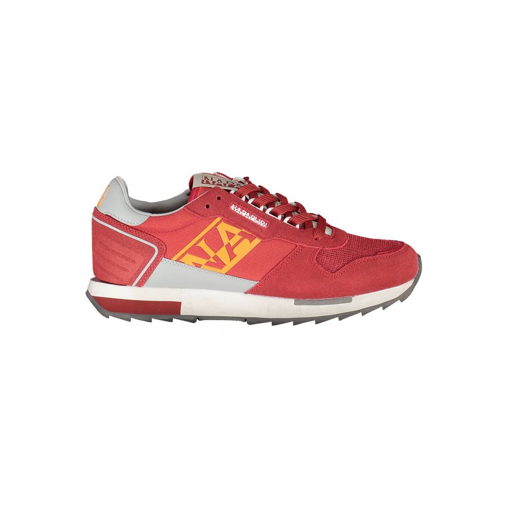 Red Leather Men Sneaker