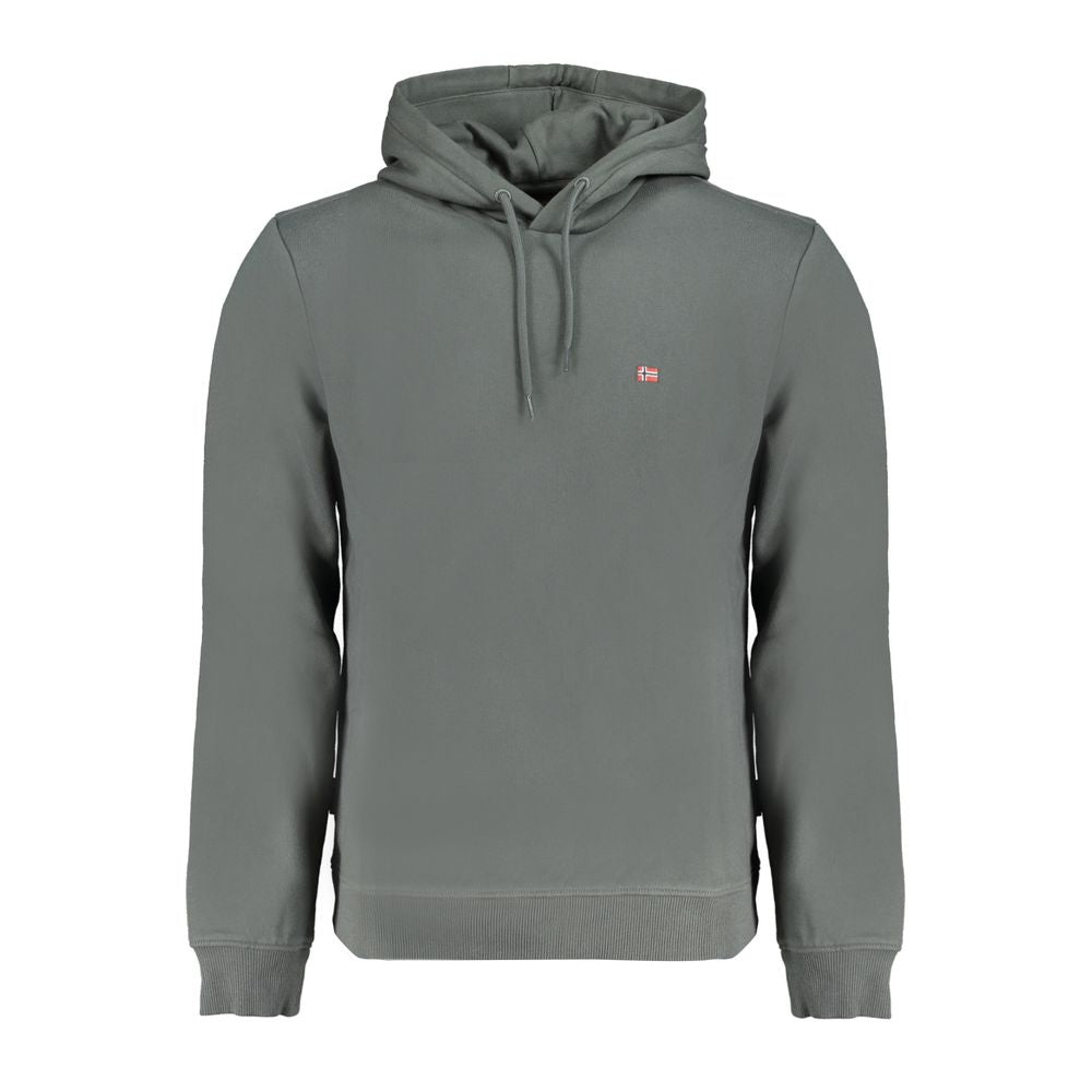 Green Cotton Men Sweater