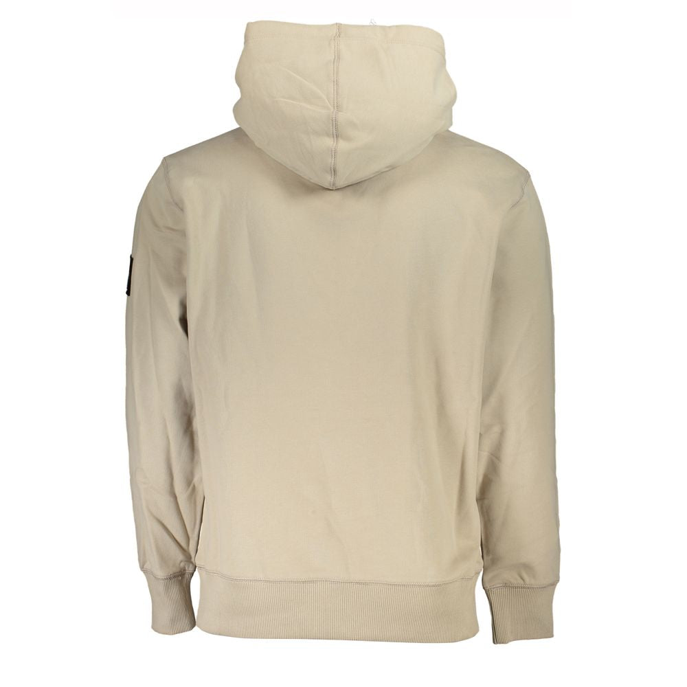 Beige Cotton Men's Sweatshirt