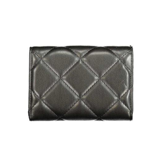 Black Polyurethane Women Wallet