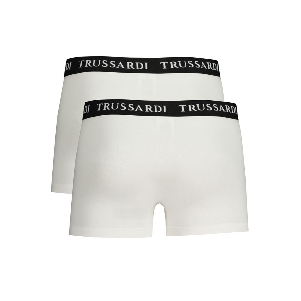 White Cotton Men's Boxer Brief