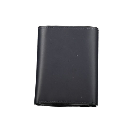 Blue Leather Men Wallet