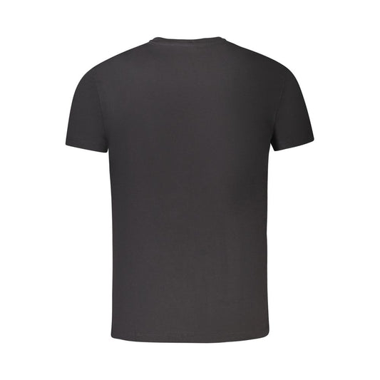 Black Cotton Men's T-Shirt