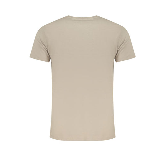 Beige Cotton Men's T-Shirt
