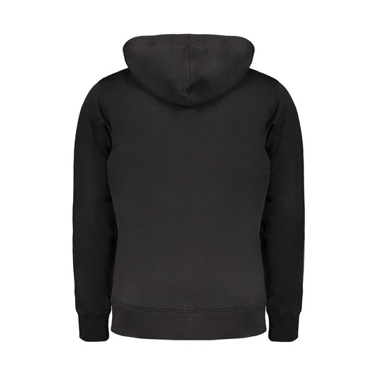 Black Cotton Men Sweater