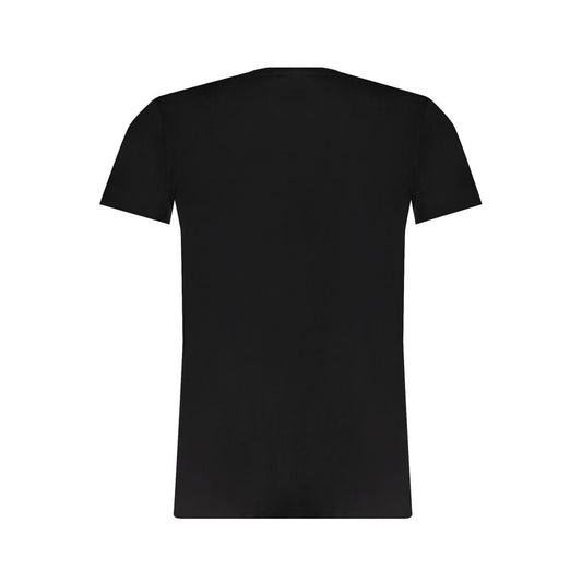 Black Cotton Men T-Shirt