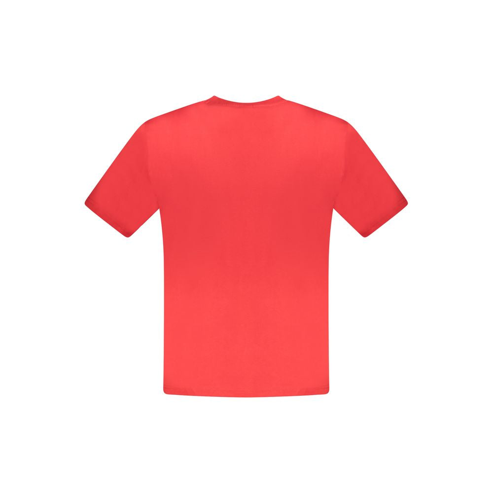 Red Cotton Men T-Shirt
