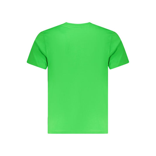 Green Cotton Men T-Shirt